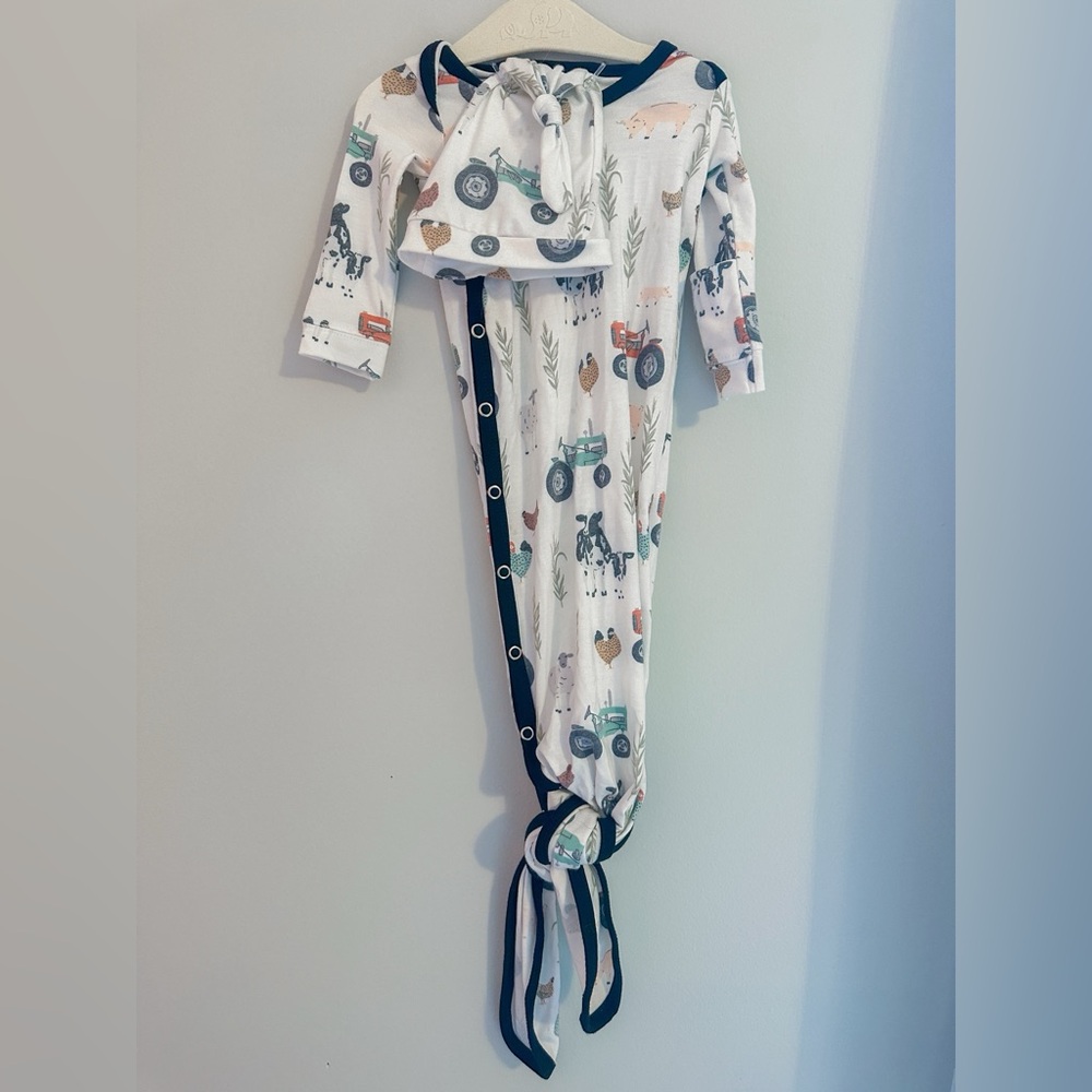 Copper Pearl Gown & Hat